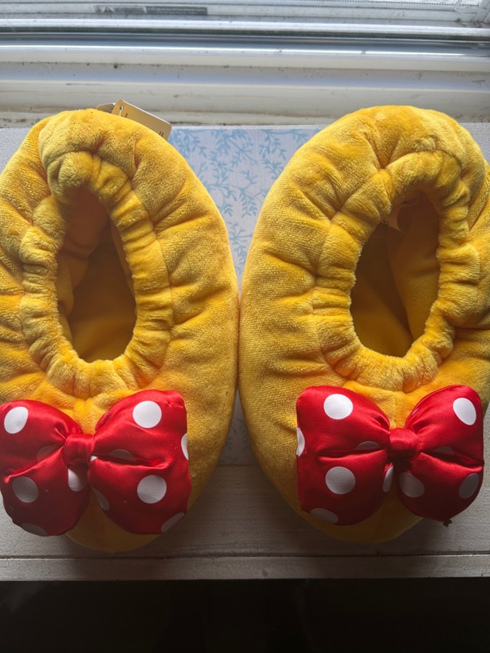 Disney Yellow Plush Character with Silver Disney Parks Tag